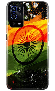 Indian Flag Mobile Back Case for Oppo A55  (Design - 137)