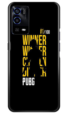 Pubg Winner Winner Mobile Back Case for Oppo A55  (Design - 177)