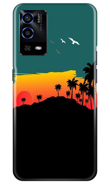 Sky Trees Mobile Back Case for Oppo A55 (Design - 191)