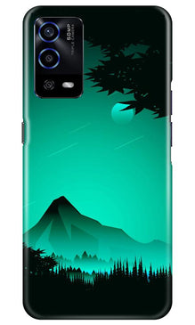 Moon Mountain Mobile Back Case for Oppo A55 (Design - 204)