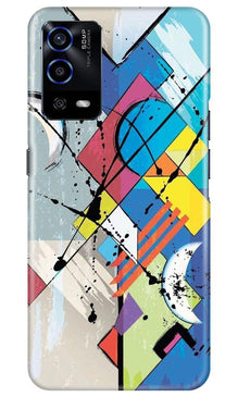 Modern Art Mobile Back Case for Oppo A55 (Design - 235)