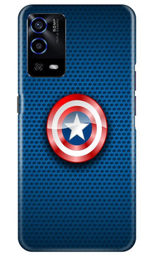 Captain America Shield Mobile Back Case for Oppo A55 (Design - 253)