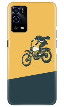 Bike Lovers Mobile Back Case for Oppo A55 (Design - 256)