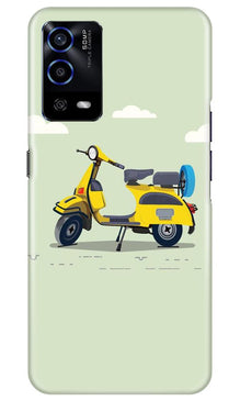 Vintage Scooter Mobile Back Case for Oppo A55 (Design - 260)