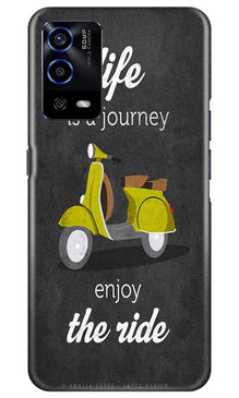 Life is a Journey Mobile Back Case for Oppo A55 (Design - 261)