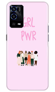 Girl Power Mobile Back Case for Oppo A55 (Design - 267)