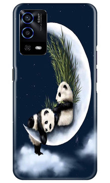 Panda Moon Mobile Back Case for Oppo A55 (Design - 318)