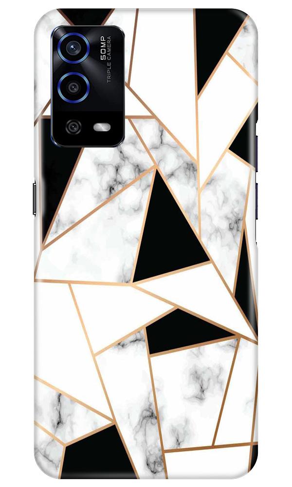 Marble Texture Mobile Back Case for Oppo A55 (Design - 322)