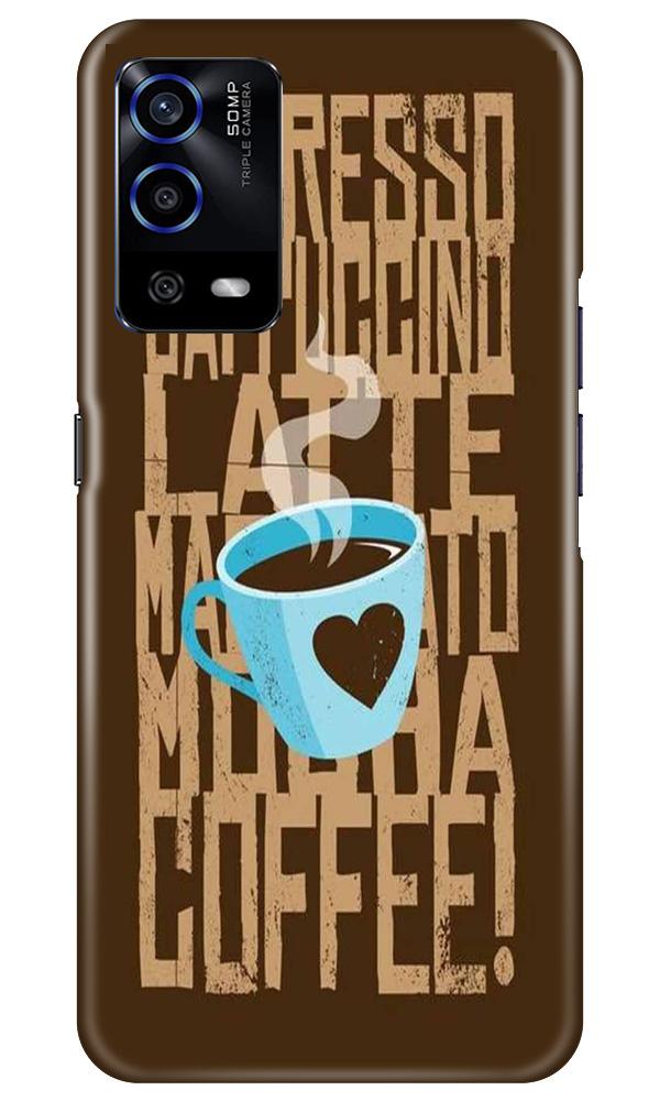 Love Coffee Mobile Back Case for Oppo A55 (Design - 351)