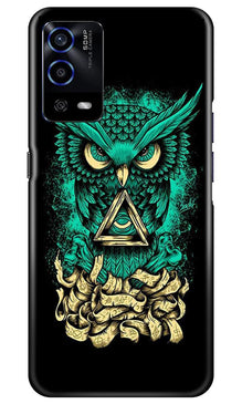 Owl Mobile Back Case for Oppo A55 (Design - 358)