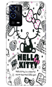 Hello Kitty Mobile Back Case for Oppo A55 (Design - 361)