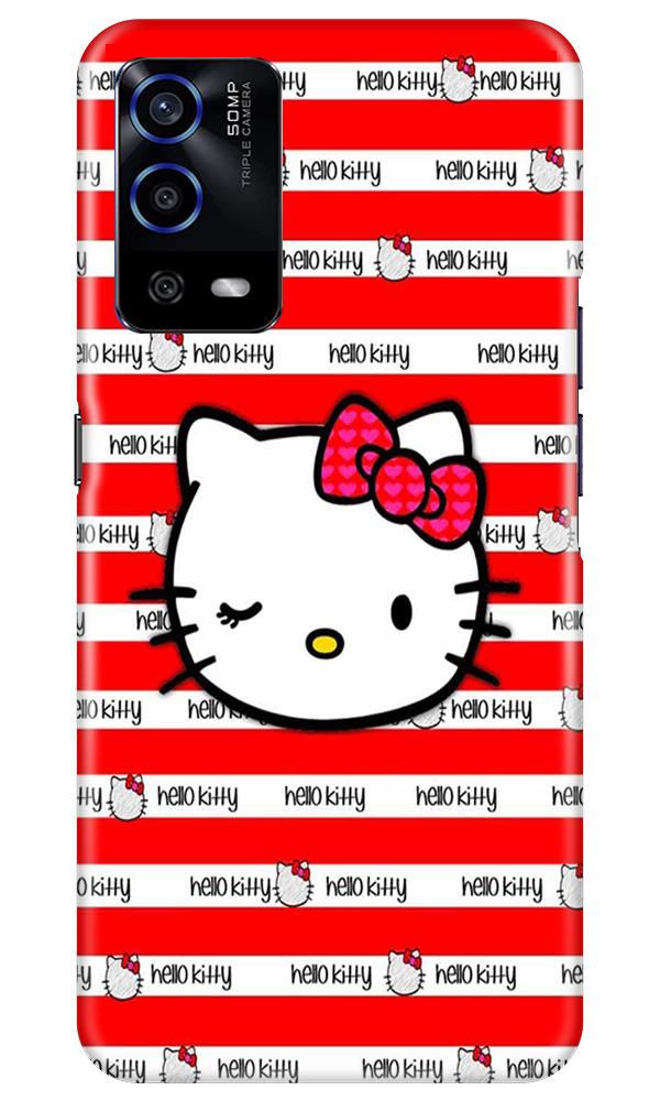 Hello Kitty Mobile Back Case for Oppo A55 (Design - 364)