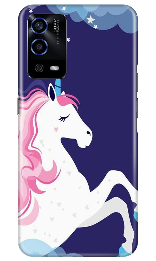 Unicorn Mobile Back Case for Oppo A55 (Design - 365)