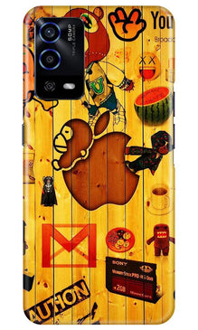 Wooden Texture Mobile Back Case for Oppo A55 (Design - 367)