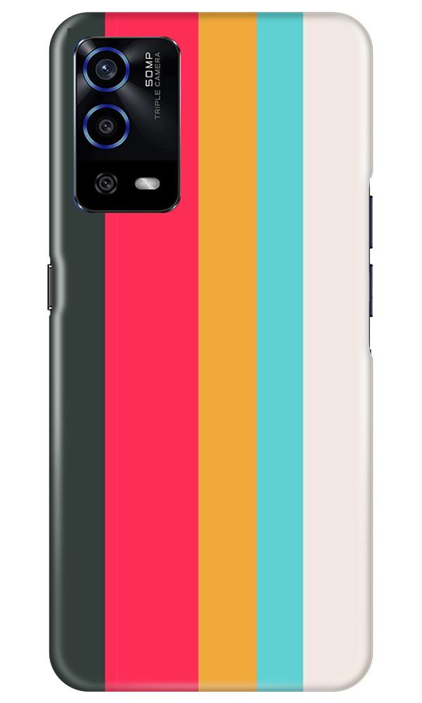 Color Pattern Mobile Back Case for Oppo A55 (Design - 369)