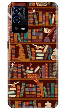 Book Shelf Mobile Back Case for Oppo A55 (Design - 390)