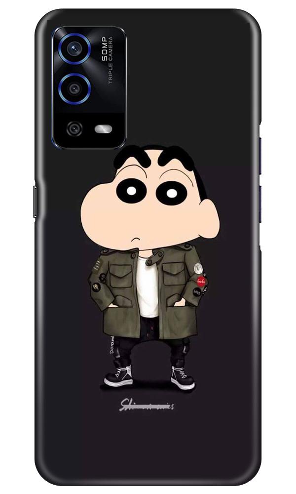 Shin Chan Mobile Back Case for Oppo A55 (Design - 391)