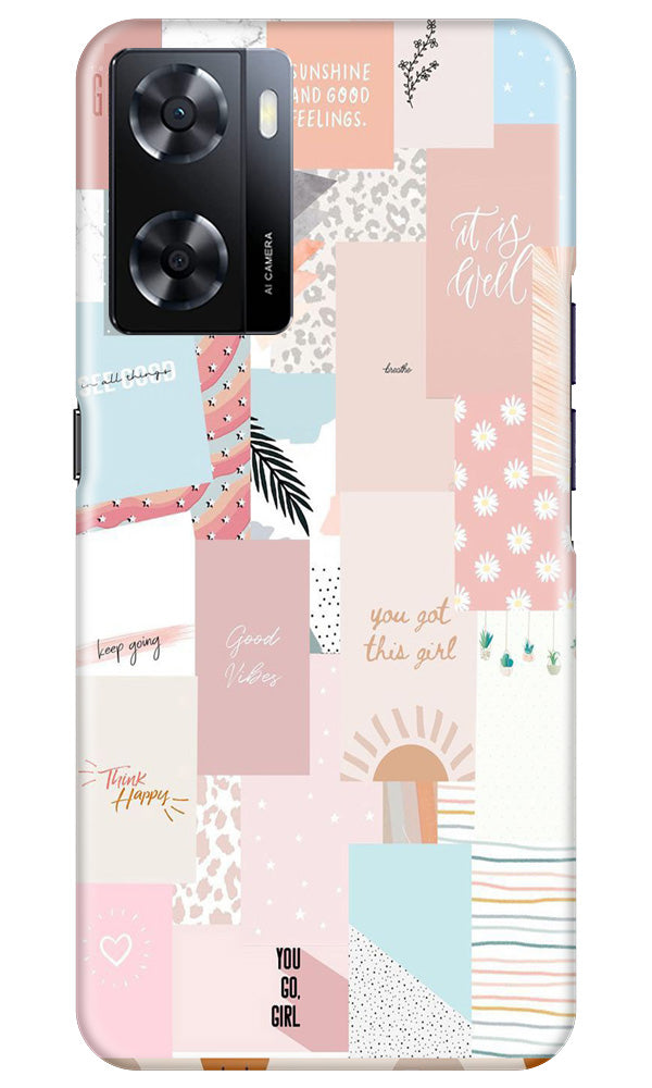 Shinny Blue Background Case for Oppo A57