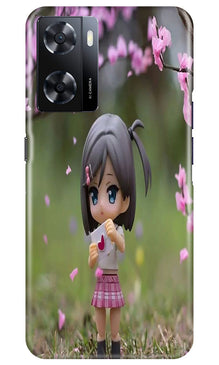 Cute Girl Mobile Back Case for Oppo A57 (Design - 92)