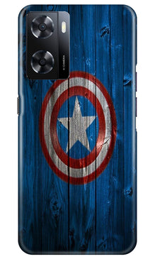 Captain America Superhero Mobile Back Case for Oppo A57  (Design - 118)