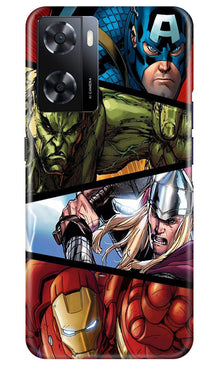 Avengers Superhero Mobile Back Case for Oppo A57  (Design - 124)