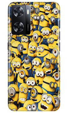 Minions Mobile Back Case for Oppo A57  (Design - 126)