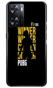 Pubg Winner Winner Mobile Back Case for Oppo A57  (Design - 146)