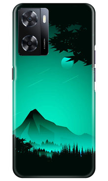 Moon Mountain Mobile Back Case for Oppo A57 (Design - 173)