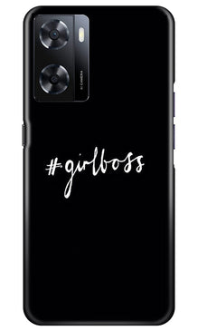 Like a Girl Boss Mobile Back Case for Oppo A57 (Design - 234)