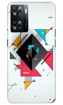 Diffrent Four Color Pattern Mobile Back Case for Oppo A57 (Design - 244)