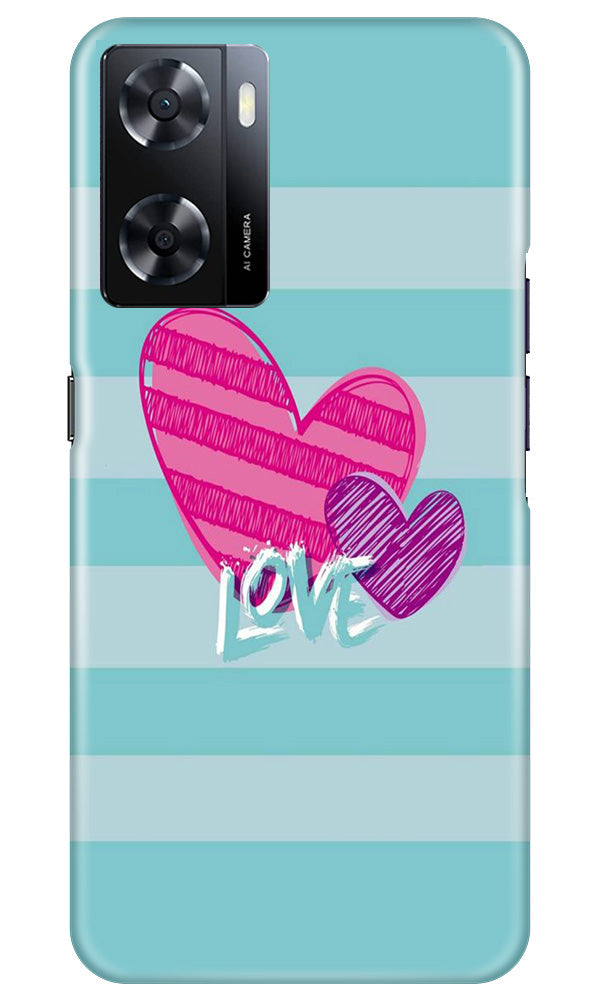 White Heart Case for Oppo A57 (Design No. 260)