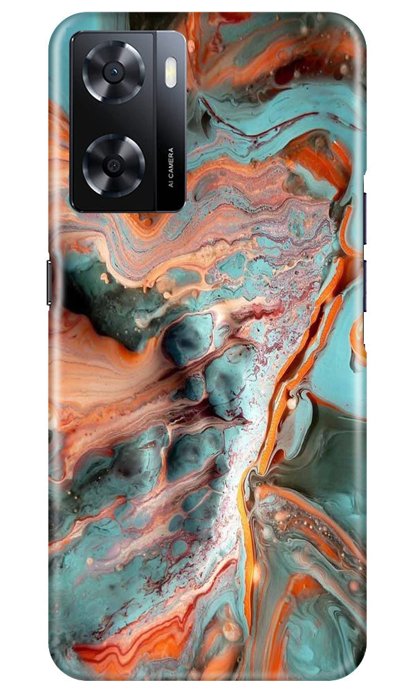 Marble Texture Mobile Back Case for Oppo A57 (Design - 270)