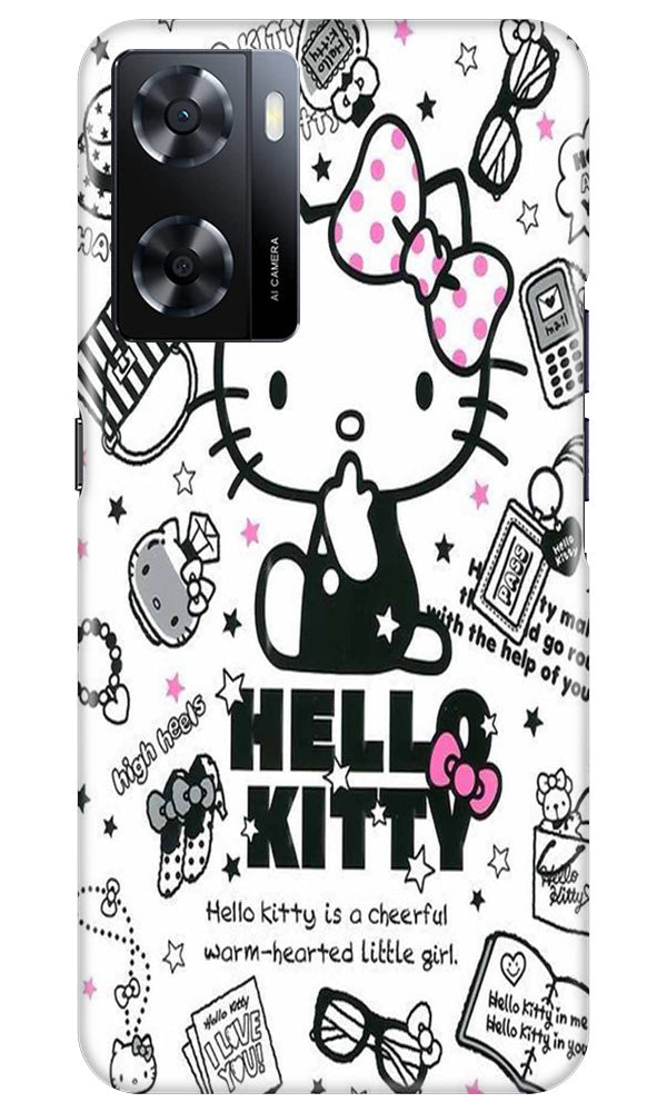 Hello Kitty Mobile Back Case for Oppo A57 (Design - 320)