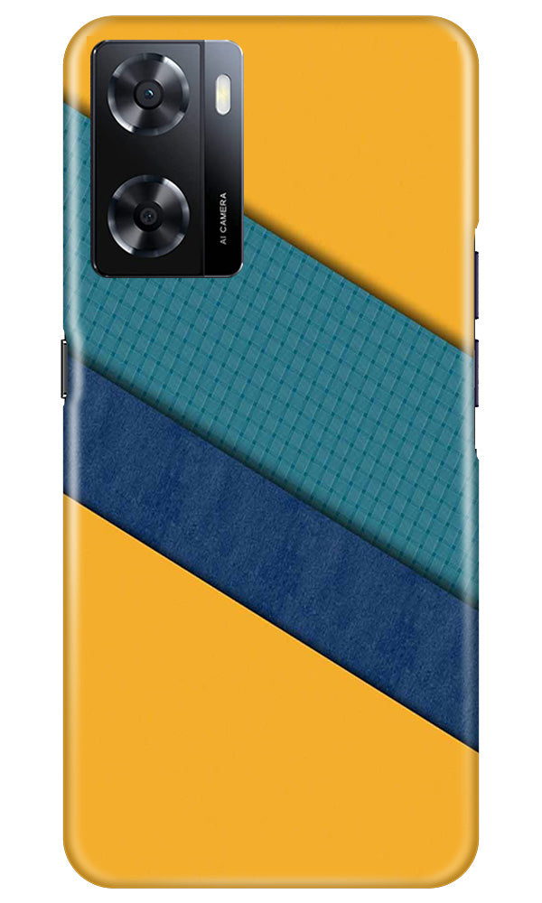 Diagonal Pattern Mobile Back Case for Oppo A57 (Design - 329)