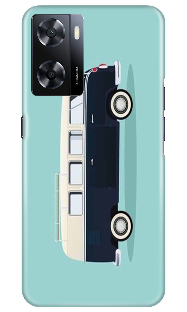 Travel Bus Mobile Back Case for Oppo A57 (Design - 338)