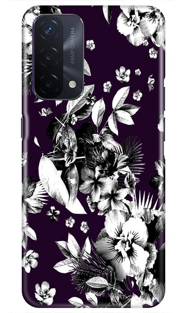 white flowers Case for Oppo A74 5G