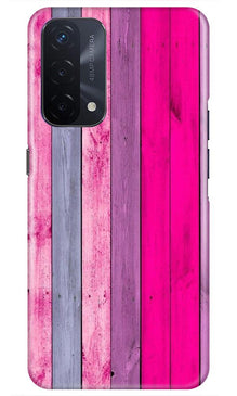 Wooden look Mobile Back Case for Oppo A74 5G (Design - 24)