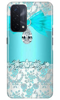 Shinny Blue Background Case for Oppo A74 5G
