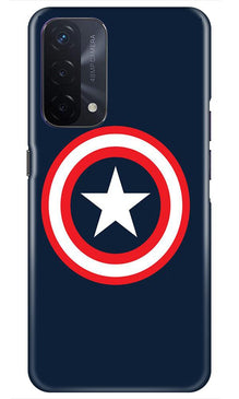Captain America Mobile Back Case for Oppo A74 5G (Design - 42)