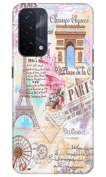 Paris Eiftel Tower Mobile Back Case for Oppo A74 5G (Design - 54)