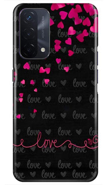Love in Air Mobile Back Case for Oppo A74 5G (Design - 89)