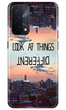 Look at things different Mobile Back Case for Oppo A74 5G (Design - 99)