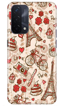 Love Paris Mobile Back Case for Oppo A74 5G  (Design - 103)