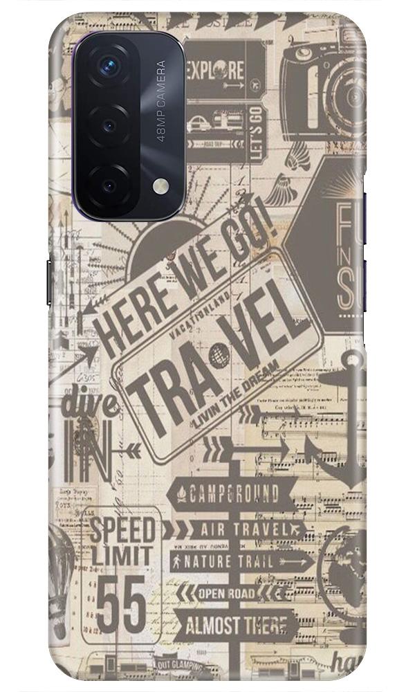 Travel Case for Oppo A74 5G  (Design - 104)