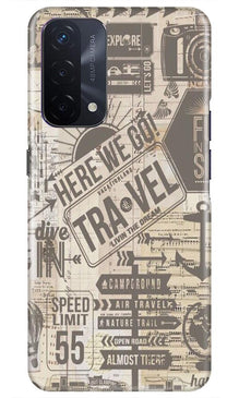 Travel Mobile Back Case for Oppo A74 5G  (Design - 104)