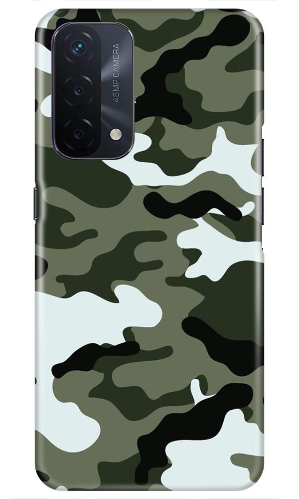 Army Camouflage Case for Oppo A74 5G(Design - 108)