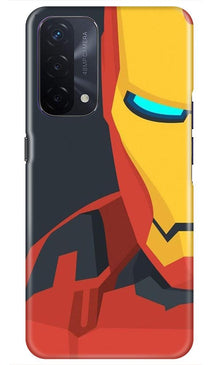 Iron Man Superhero Mobile Back Case for Oppo A74 5G  (Design - 120)