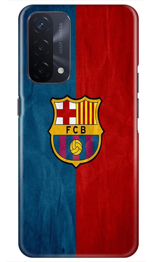 FCB Football Case for Oppo A74 5G  (Design - 123)