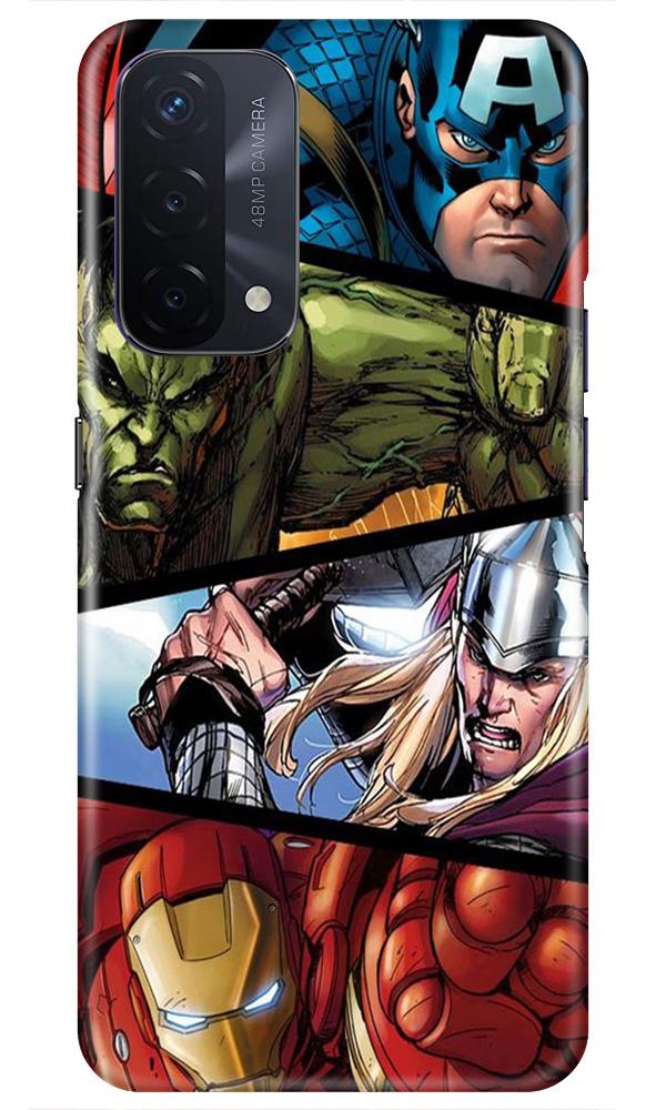 Avengers Superhero Case for Oppo A74 5G(Design - 124)