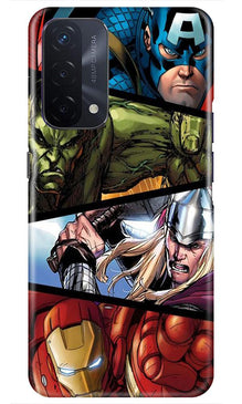 Avengers Superhero Mobile Back Case for Oppo A74 5G  (Design - 124)